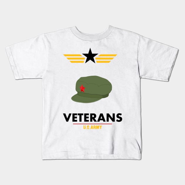 U.S. Veteran Kids T-Shirt by barwarrior